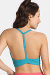Rosaline Double Layered Non Wired Medium Coverage Bralette - Tahitian Teal — thumbnail 2